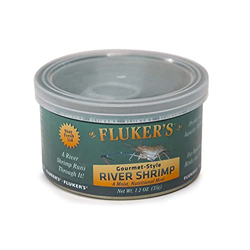 Fluker's Gourmet Canned Food for Reptiles, Fish, Birds and Small Animals, River Shrimp 1.2 oz - size: 1.2 Ounce (Pack of 1), style: River Shrimp