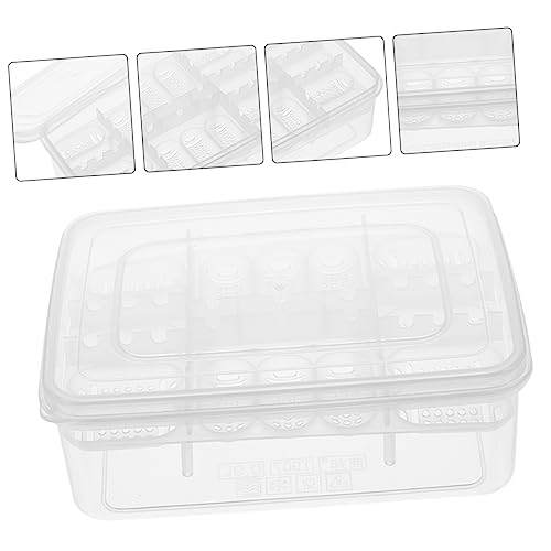 Compartment Reptile Egg Incubation Box Durable Plastic Breeding Tray with Temperature Gauge for Lizard Snake and Turtle Hatchery Management