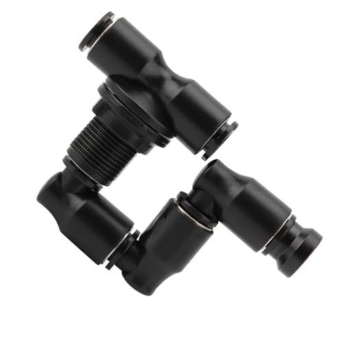 DAN&DRE Reptile Mist Sprinkler Adjustable Black 360 Degree Atomization Design for Rainforest Tank Pet Cooling System Nozzle Replaceable