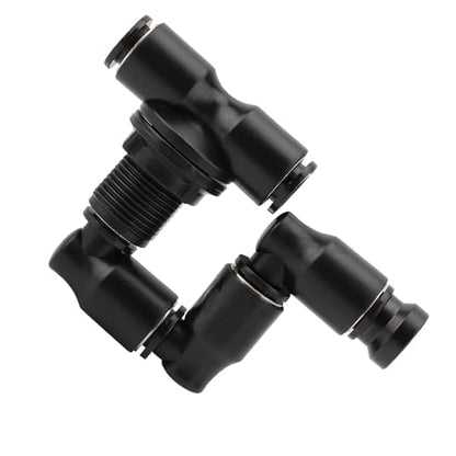DAN&DRE Reptile Mist Sprinkler Adjustable Black 360 Degree Atomization Design for Rainforest Tank Pet Cooling System Nozzle Replaceable