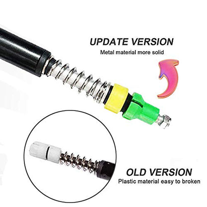 Snake Hook Reptile Grabber Rattle Snake Catcher,Professional Aluminum Alloy with Telescopic Rod and Lock, Comfortable Grip Handle for Catching,Controlling,Moving (53 inch Snake Hook)