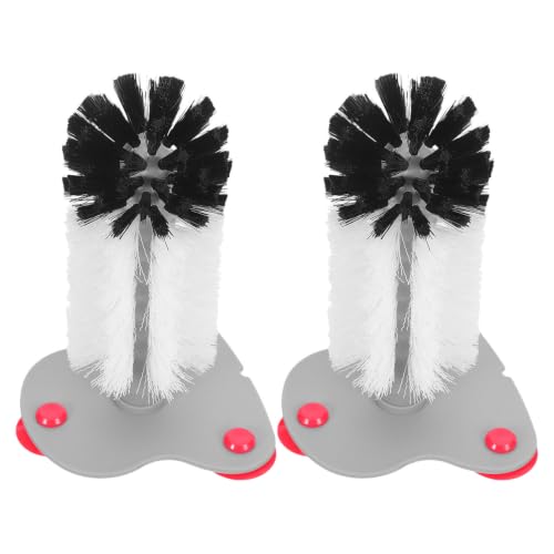 2pcs Turtle Brush with Suction Cup for Tank, Gentle Abs Turtle Shell Cleaning Brush for Removing Mud, Scutes, and Dirt, for Aquarium and Reptile Shell Maintenance