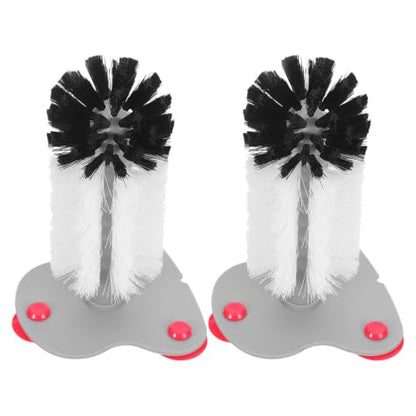 2pcs Turtle Brush with Suction Cup for Tank, Gentle Abs Turtle Shell Cleaning Brush for Removing Mud, Scutes, and Dirt, for Aquarium and Reptile Shell Maintenance