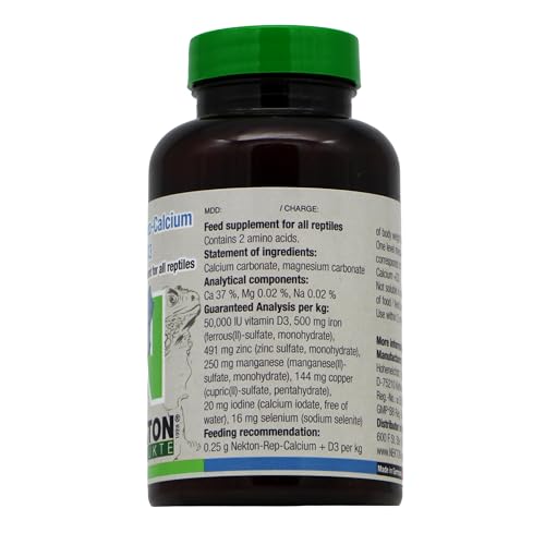 Nekton Rep-Calcium Plus D3 Reptile Supplement 130g / 4.56oz - size: 130g / 4.56oz