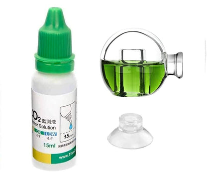 FZONE Aquatic CO2 Glass Drop Checker PH Monitor for Aquarium Plant Fish Tank