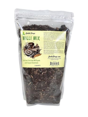 Josh's Frogs Milli Mix Millipede and Isopod Substrate, 2 Quarts | Calcium Enriched - size: 2 Quart