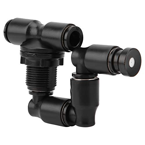Gonetre Reptiles Mist Sprinkler, 360°Adjustable Reptile Nozzle, ine Mist Sprayer Nozzle, Reptiles Fogger Mist Sprinkler for Rainforest Pet Cooling System, Black