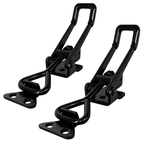 2 Pack Heavy Duty Toggle Clamp Latch 4003 Style - 1320Lbs Capacity Adjustable Quick Release Hasp Clamps - size: 4003-2pcs