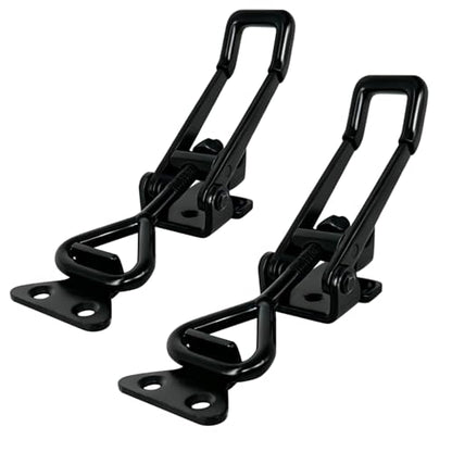 2 Pack Heavy Duty Toggle Clamp Latch 4003 Style - 1320Lbs Capacity Adjustable Quick Release Hasp Clamps - size: 4003-2pcs