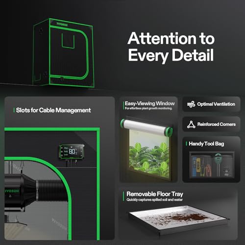 VIVOSUN 30"x18"x36" Small Grow Tent Mylar Tent 3D Printer Enclosure | Multi-Use Grow Tent, Heavy-duty Zippers, 100% Reflective Mylar Interior, Observation Window - size: 30"x18"x36"