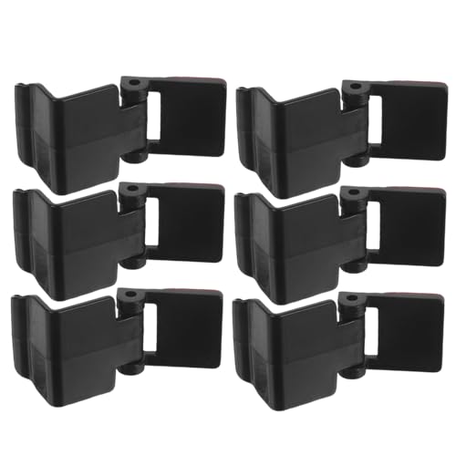 Happyyami 6pcs Reptile Terrarium Covers Screen Clips Turtle Tank Lock Abs Aquarium Lid Buckle Escape Reptile Terrarium Clips