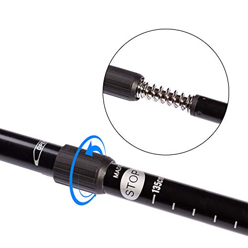 REPTI ZOO 57" Snake Catcher Professional Stainless Steel Retractable Snake Hook Reptile Catcher Stick Rattlesnake Grabber Pick-up Snake Pole Handling Tool (Snake Hook) - color: Snake Hook