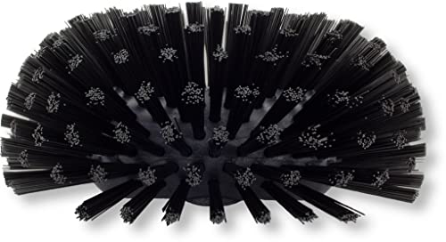 SPARTA Tank and Kettle Scrub Brush Heavy-Duty Tile Brush, Color-Coded and Handle Compatible (Sold Separately) for Optimal Access In Spacious Containers, Plastic, 5.25 X 7.5 Inches, Black - color: Black