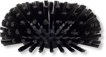 SPARTA Tank and Kettle Scrub Brush Heavy-Duty Tile Brush, Color-Coded and Handle Compatible (Sold Separately) for Optimal Access In Spacious Containers, Plastic, 5.25 X 7.5 Inches, Black - color: Black