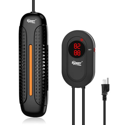 hygger 1200W Aquarium Heater with LED Controller, 132-264 Gallon Fish Tank | Anti-Cooking Fish Alarm, Auto Stop Heating Protection, Multiple Security Features, for Freshwater and Saltwater Tanks - size: 1200W for 132-264 Gallon