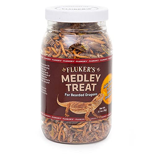 Fluker's Bearded Dragon Medley Treat Food, 3.2-Ounce (72023) - size: 3.2 Ounce (Pack of 1)