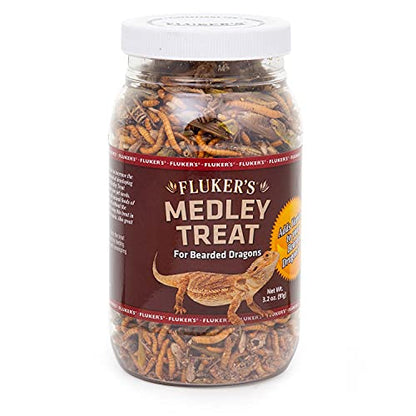 Fluker's Bearded Dragon Medley Treat Food, 3.2-Ounce (72023) - size: 3.2 Ounce (Pack of 1)