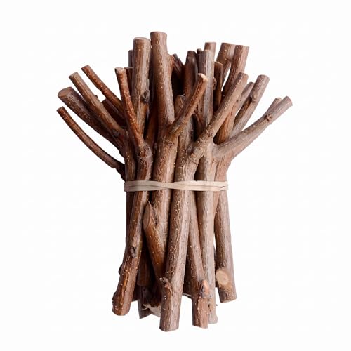 20Pcs Y-Shaped Driftwood for Crafts - 5x6 Natural Peach Wood Sticks for Terrarium, Fishtank & Drift Wood Decor for Home