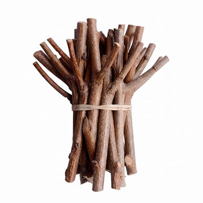 20Pcs Y-Shaped Driftwood for Crafts - 5x6 Natural Peach Wood Sticks for Terrarium, Fishtank & Drift Wood Decor for Home
