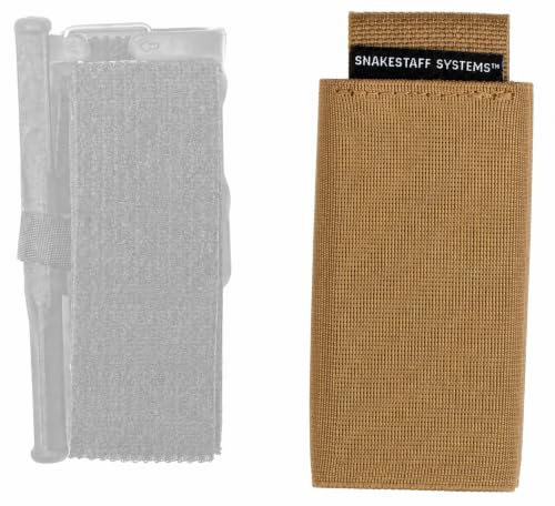Snakestaff Systems Tourniquet Sleeve – Made in The USA | EDC Tourniquet Holder Pouch | Tactical TQ Holster Case for Duty Belt | Snakeskin Plus - color: Coyote Tan, size: Wide (1.5")