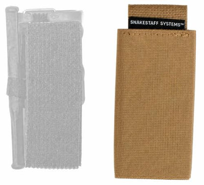Snakestaff Systems Tourniquet Sleeve – Made in The USA | EDC Tourniquet Holder Pouch | Tactical TQ Holster Case for Duty Belt | Snakeskin Plus - color: Coyote Tan, size: Wide (1.5")
