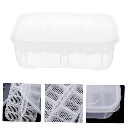 UPKOCH Reptile Hatching Box Transparent Incubation Container for Gecko Snake Lizard Eggs Lightweight Durable Double Design for Breeding and Scientific Research