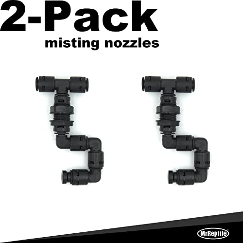 MrReptile Reptile Mister Nozzles, 2-Pack, Parts for Reptile Mister Misting System - style: Mister Nozzles
