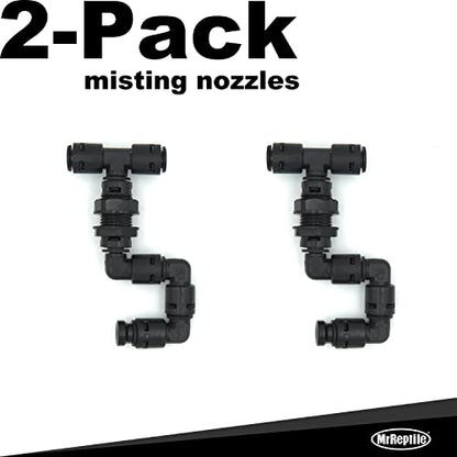 MrReptile Reptile Mister Nozzles, 2-Pack, Parts for Reptile Mister Misting System - style: Mister Nozzles