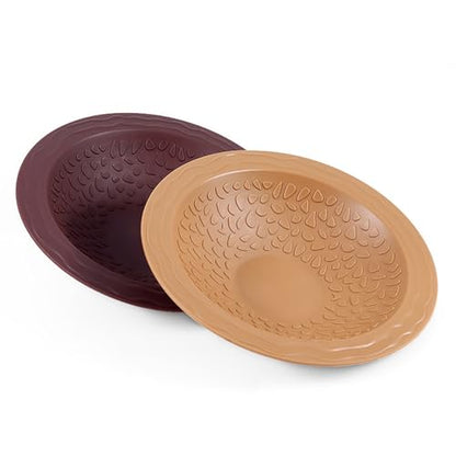 Turtles Soaking Bowl Bathtub Water Pool Feeding Watering for Lizards Frogs and Terrariums Pet Habitat Accessories Reptiles Amphibians Water Bowl - color: marble color