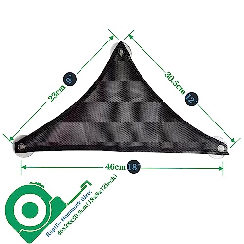 Bearded Dragon Hammock Reptile Hammock for Axolotl,Geckos,Lizards,Breathable Mesh Bearded Dragon Tank Accessories for Snakes,Chameleon,Fish - size: 18*12*9inch