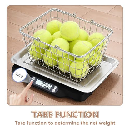 Helsevesen Digital Little Animal Precision Scale(30kg/2g; 66lb/0.1oz), Kitchen Scale, Postal Scale, Compact Bench Scale, Digital Wet Diaper/Organ Scale