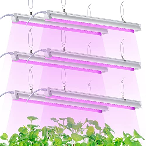 Grow Light, 2ft T8,150W(6 x 25W, 900W Equivalent), Super Bright, Full Spectrum Sunlight Plant Light, LED Grow Light Strips, Grow Light Bulbs for Indoor Plants,Greenhouse,6-Pack - size: 2FT-6pack