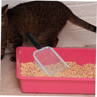 Stainless Steel Cat Litter Scoop with Ergonomic Handle Sifting Shovel for Efficient Cleaning Reliable Waste Cleaner for Cats and Reptiles Easy to Use and Maintain
