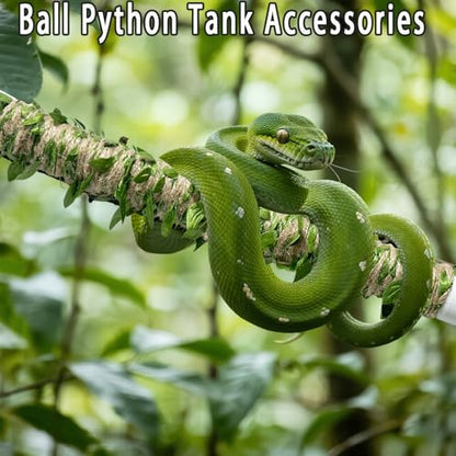 Snake Climbing Stick is Suitable for Ball Python Lizard Tarantula Snake Hermit Crab Leopard Gecko Tree Frog Climber Accessory Terrarium Habitat Decoration (L(26.3inch-43.7inch))