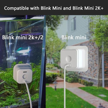 Window Mount for Blink Mini 2K+ / Mini Indoor Camera | Blink Camera Window Mount for Indoor/Outdoor Monitoring , No Reflection , No-Drill , Through Glass Use Blink Indoor Camera