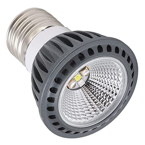 Reptile Heat Lamp, UVA UVB Reptile Light Light Bulb E27 Heat Lamp Bulbs Full Spectrum Light Bulb Sunbathe Heat Lamp for Reptile Amphibian Lizard Snake (Black 10.0)