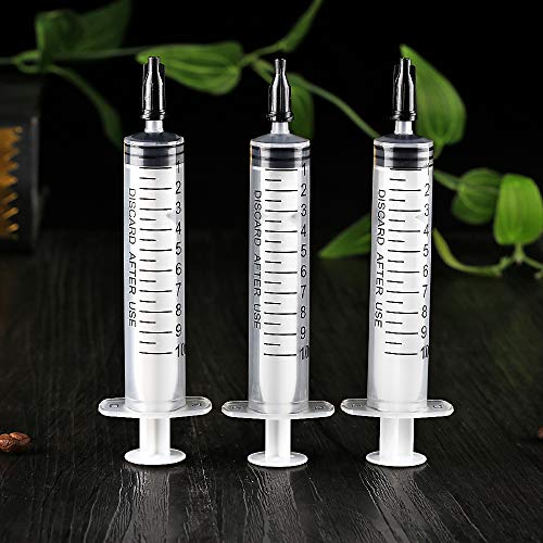 10pcs 10ml Syringes with Caps for Industrial & Scientific - size: 10ml-10pcs