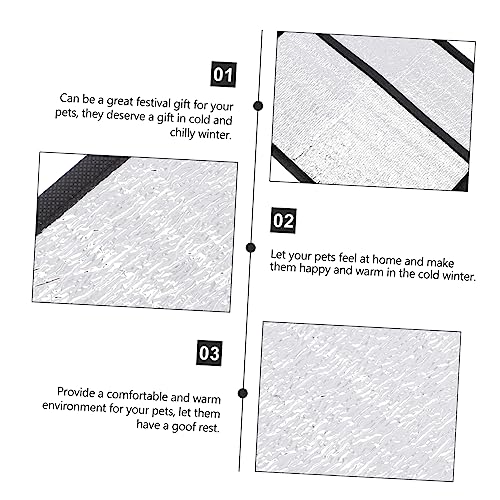 Reptile Heating Pad Reflective Film Insulation Mat for Snake Lizard Turtle Terrarium Heat Retention 11.81 X 6.29 X 0.03 in 2 Pack