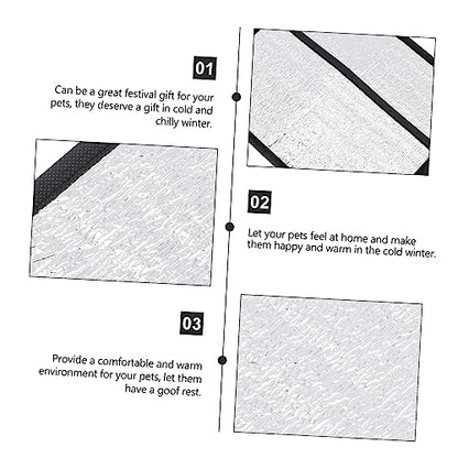 Reptile Heating Pad Reflective Film Insulation Mat for Snake Lizard Turtle Terrarium Heat Retention 11.81 X 6.29 X 0.03 in 2 Pack