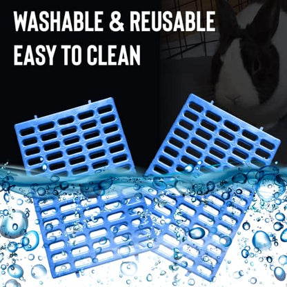 Saguaro Acres Rabbit and Small Animal Cage Resting Mat for Wire Floored Cages 2 Pack (Blue) - color: Blue