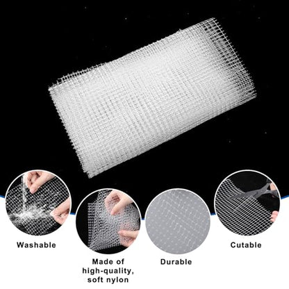 Clear Mesh Netting Material, Aquarium Mesh Lid 3.3 x 5 Feet Fish Tank Cover Screen Hood Net for Fish Tank Lid Aquarium Top Cover
