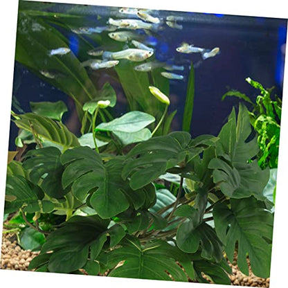 BESPORTBLE Hanging Plant for Reptile Terrarium 23 Leaf Faux Plant Wall Hanging Sturdy and Fade-Resistant Reptile Tank Accessory
