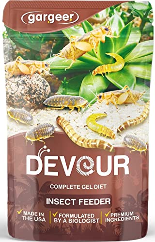 Gargeer 3oz Bugs & Insects Gel. for Roaches, Crickets & Worms, Made in USA | Expert-crafted, filler-free gourmet nutrition for thriving insects. Because a healthier bug means a healthier pet! - size: 3 Ounce (Pack of 1)