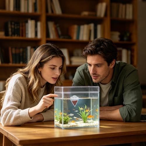 Shrimp Feeding Dish - Transparent Acrylic Cone Worm Feeding Tray, 2.36x1.57x2.36 inches Aquarium Fish Feeder Dish for Betta, Shrimp, Snails, Frogs, Puffers, Turtles and Coral Reef Tanks