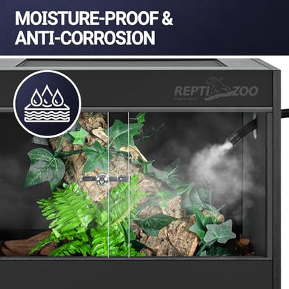 REPTI ZOO 120 Gallon PVC Reptile Tank Terrarium, 48x24x24 Reptile Terrarium for Ball Python Snake Bearded Dragon Gecko, Large Reptile Glass Tank with Sliding Door & Screen Ventilation - style: 48x24x24"
