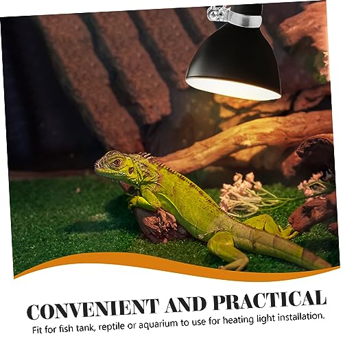 Kisangel 2pcs Reptile Lamp Stand Heat Lamp Bracket Adjustable Clamp Light Holder for Aquarium Turtle Accessories