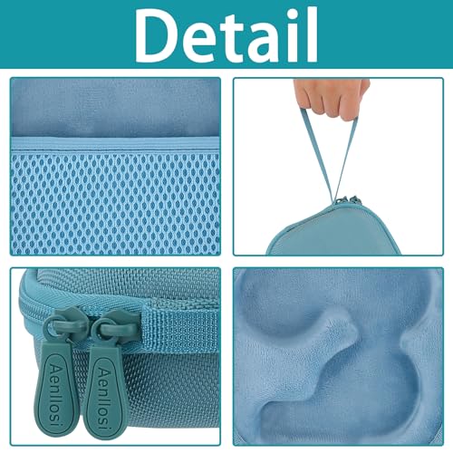 Aenllosi Hard Case for Moonlite Mini Projector Gift Pack fits upto 20 | EVA case construction, Water-resistant design, Dust-resistant design, Smooth zipper access, Carry handle, Case only - color: Deep Green