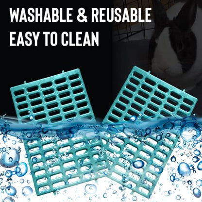 Saguaro Acres Rabbit and Small Animal Cage Resting Mat for Wire Floored Cages 2 Pack (Teal) - color: Teal