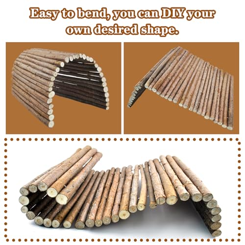 kathson Rabbit Bridge Wooden Hamster Climbing Tunnel Bunny Extra Large Ladder Wood Flexible Hideout for Guinea Pig Chinchilla Ferret Hedgehog Rat Squirrel and Other Rodents(26 x 16 in) - size: XL (26.0 x 16.0 inches)