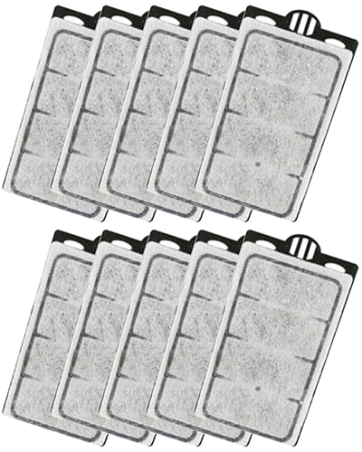 Moonorange 10 Pack Auqarium Filter Replacement Plates, Turtle Tank Filter Sponges, Suitable for 3.5W 280L/H Low-Water Filter